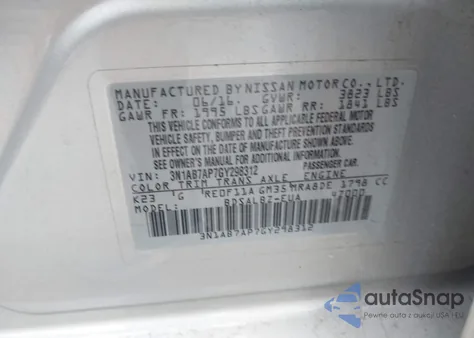 2016 Nissan Sentra S from USA, damaged, VIN 3N1AB7AP7GY298312